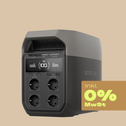 EcoFlow Delta 3 Powerstation - 1024 Wh - 0% MwSt.