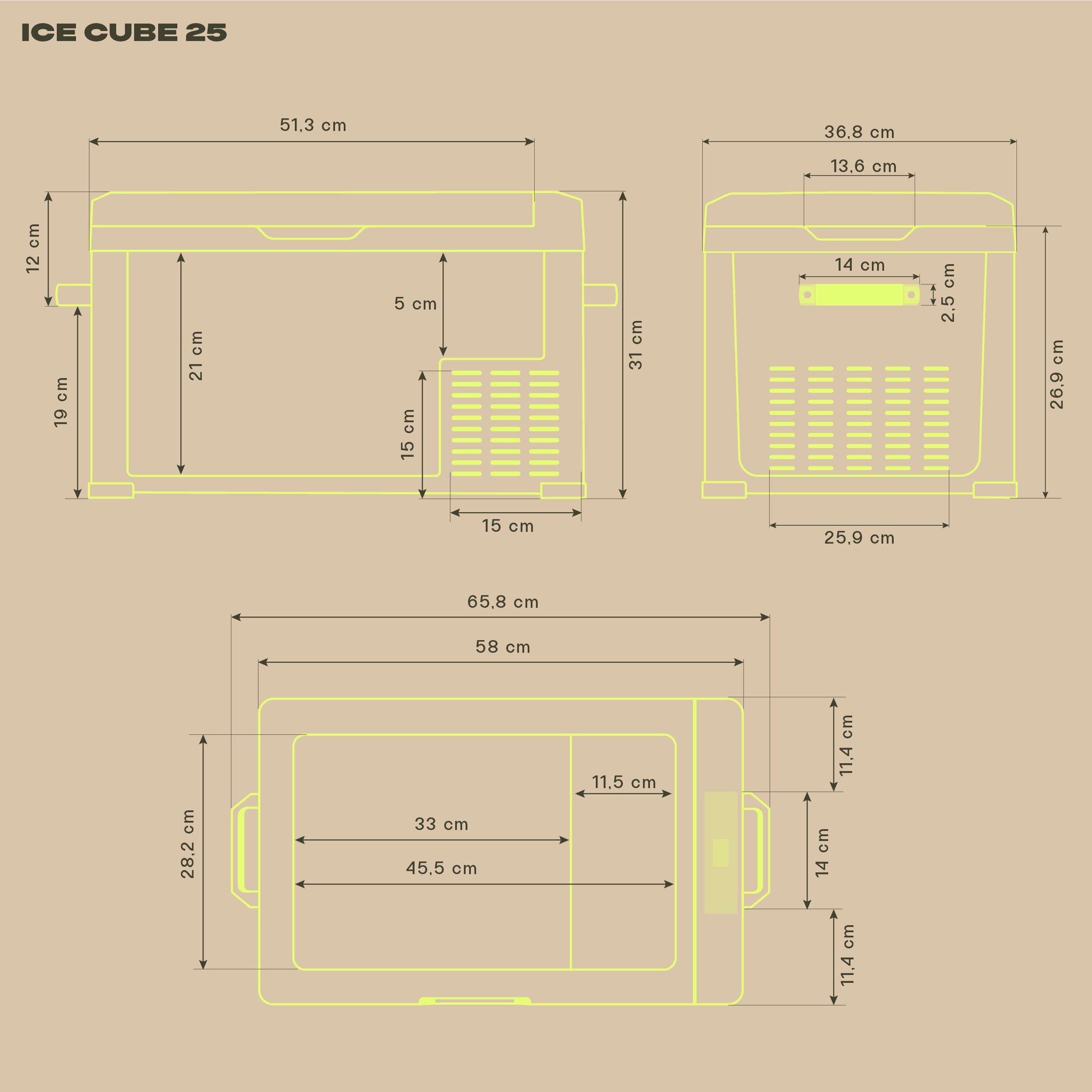 Glacière à compresseur IceCube 25, 12/24/230 V, 25 L