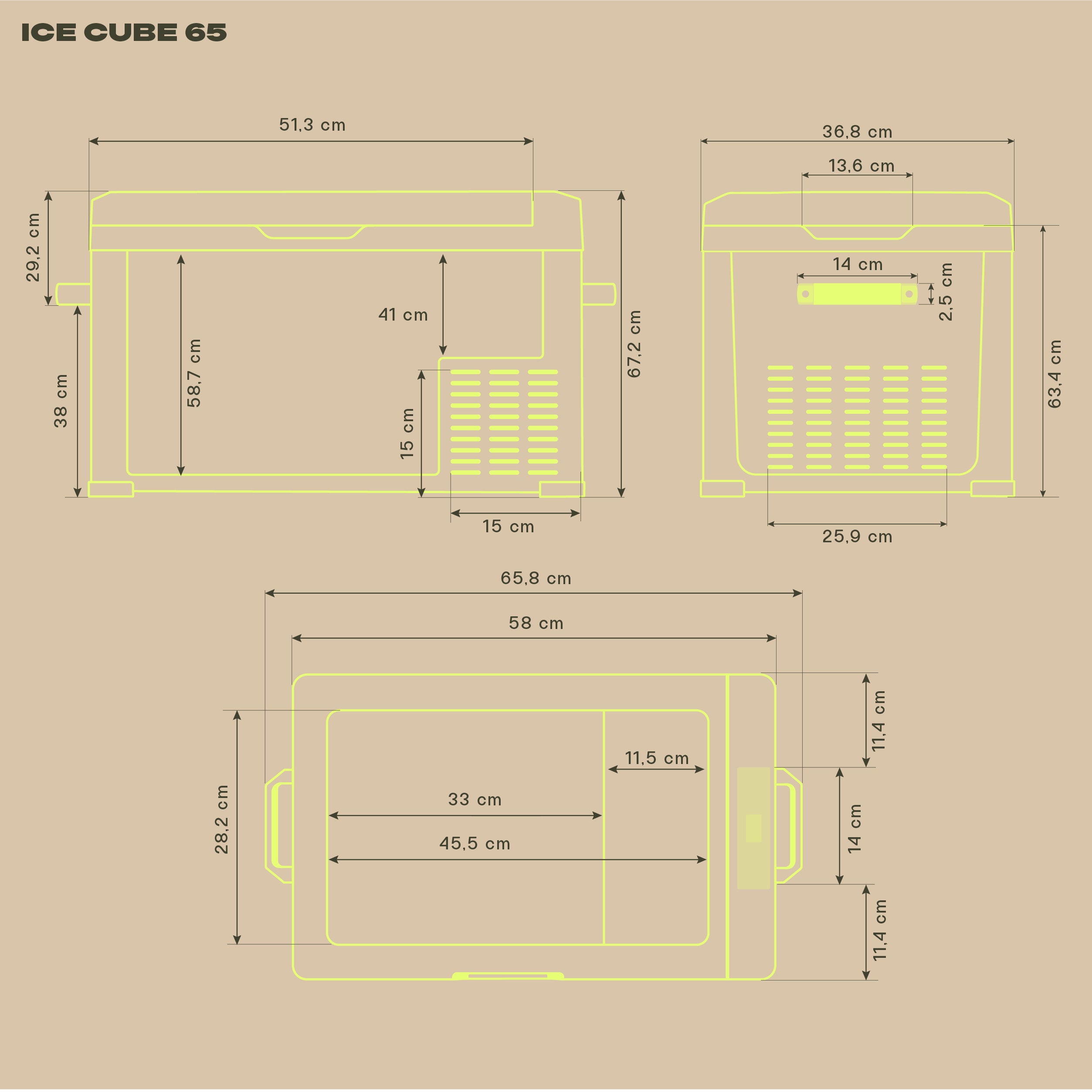 Glacière à compression IceCube 65, 12/24/230 V, 65 L